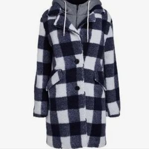 Steve Madden Buffalo Plaid Coat